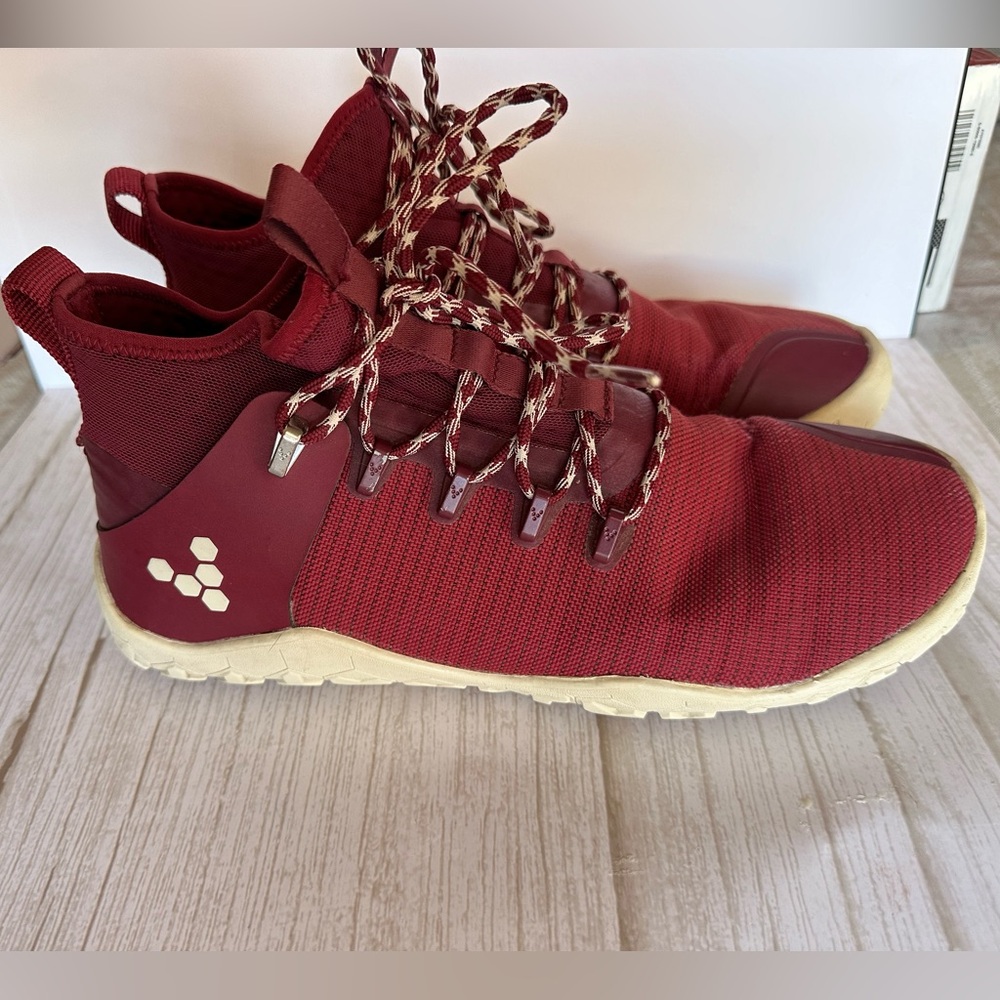 Women’s Vivo Barefoot Boot Red Burgundy